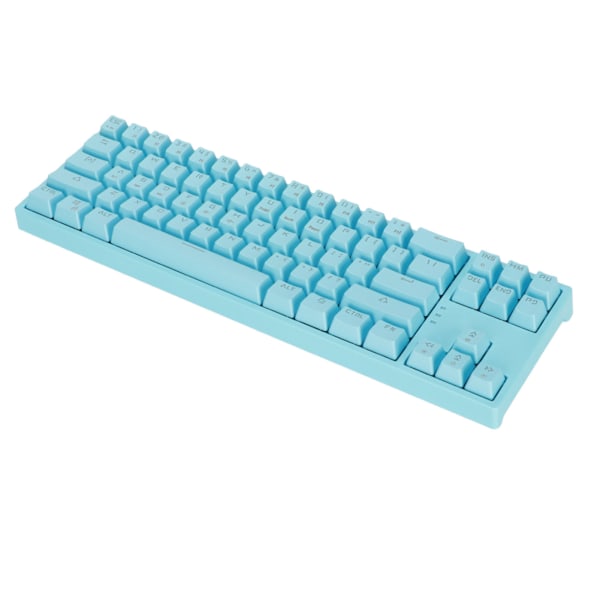 Mekanisk tangentbord 71 tangenter Blå brytare RGB-bakgrundsbelysning Sidoljusremsa Typ C Gaming tangentbord för GamingBlue