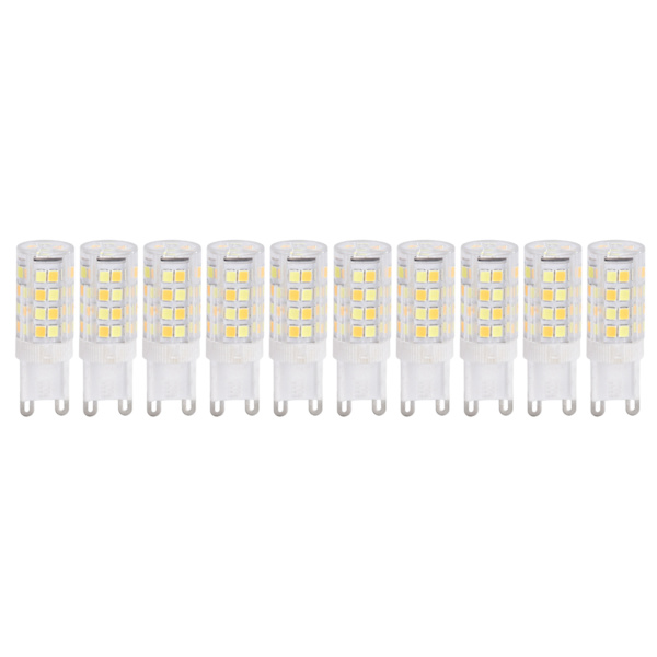 10 kpl G9 220 V LED-lamppu Himmennettävä keraaminen LED-polttimo Vaihda halogeenilamppu ChandelierG9 5W 52LED