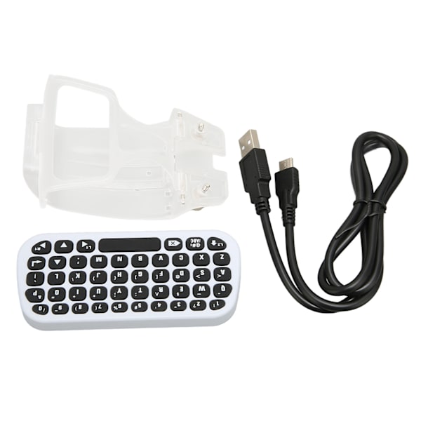 Controller Tastatur Professionel Chat Stemme Trådløs Bluetooth Controller Tastatur med Clip Holder til PS5 Controller