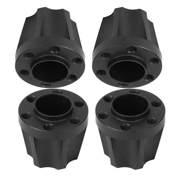 4 kpl RC Car Wheel Hex Hubs Wheel Adapter Black Sopivuus SCX10 1/10 RC Crawler 1,9 tuuman 2,2 tuuman pyörälle 20 mm