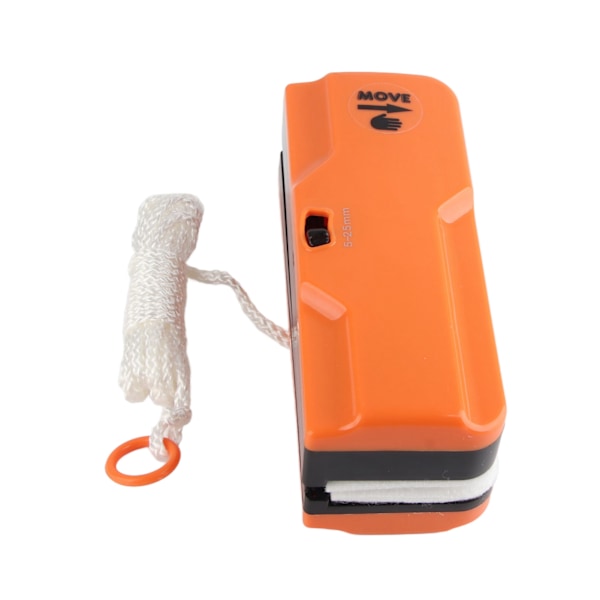 Magnetisk fönsterputsare justerbar dubbelsidig glasputsare rengöringsverktyg för hemmakontor (orange)