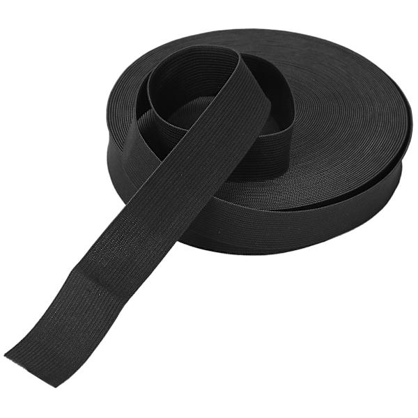 Stickad elastiskt band tjocknar sytillbehör hantverkskollektion för skyddskläder manschetter svart 30 mm bredd