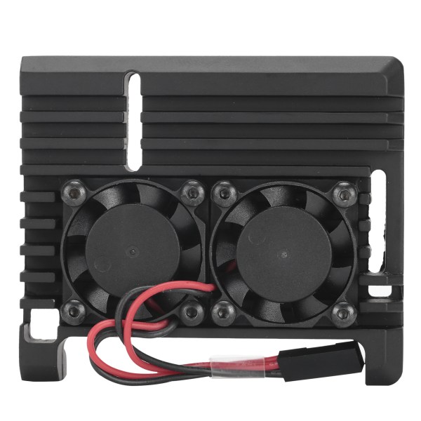 Case Raspberry Pi 4B:lle ja kaksoisjäähdytystuulettimelle, yhteensopiva Pi2b 3b 4B:n kanssa