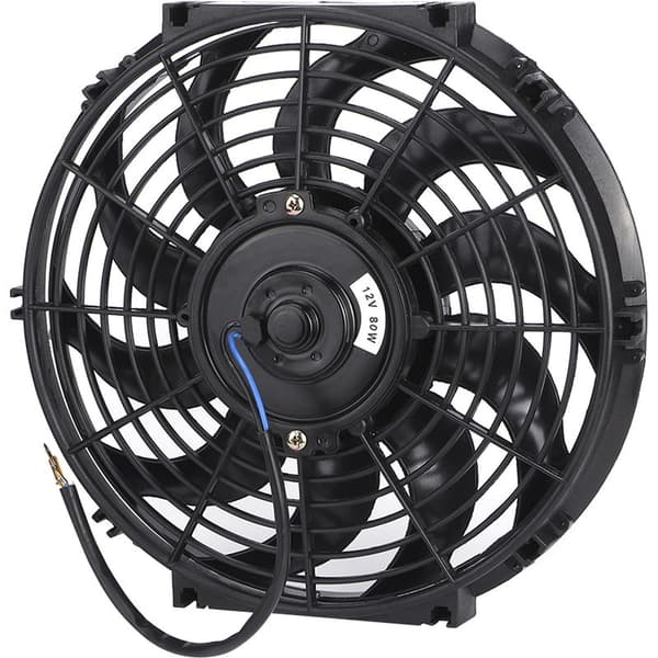 12V 12-tommer flad universal køleventilator med radiator monteringssæt