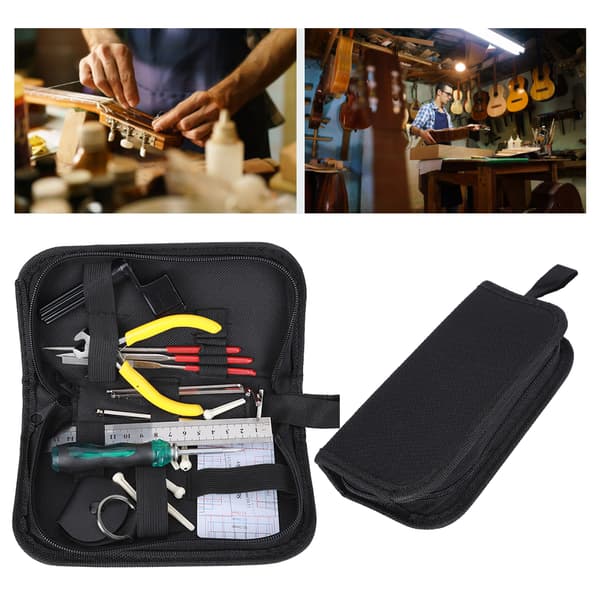 Gitarrreparationssats Bärbara multifunktionsverktyg Underhåll Musikinstrument (med tång)