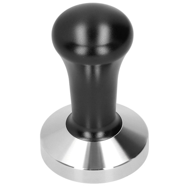 Kaffe Tamper Flat Bottom Pulver Håndpresse Hammer Kaffe Tilberedning Tilbehør Kjøkkenredskap Svart