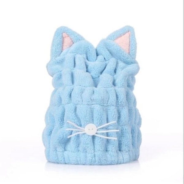 2 Stykker Hurtigtørrende Mikrofiber Hårwrap Badehætte Badehåndklæder Blødt Vandabsorberende Turban