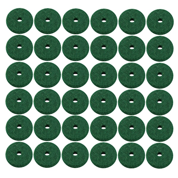 180 STK Green Pure Wool Piano Keyboard Filt Pad Rund musikkinstrument tilbehør