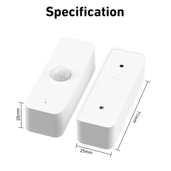 Tuya Wifi Infraröd Sensor för Människokropp - Inbrottslarm