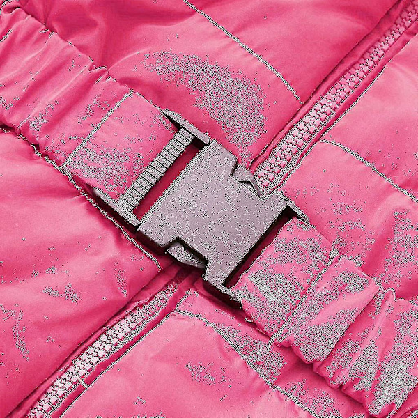 Unisex Baby Hooded Jumpsuit - Mysig sparkdräkt för pojkar och flickor (0-24 månader) 60cm Rose Red