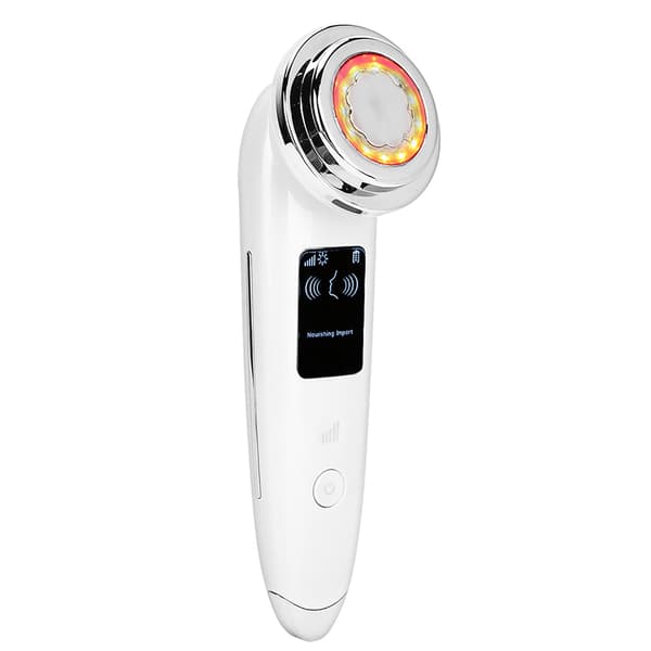 Foton Ljusterapi Maskin Vibration Ansiktslyftning Uppstramande Ansiktsvårdsmaskin Vit