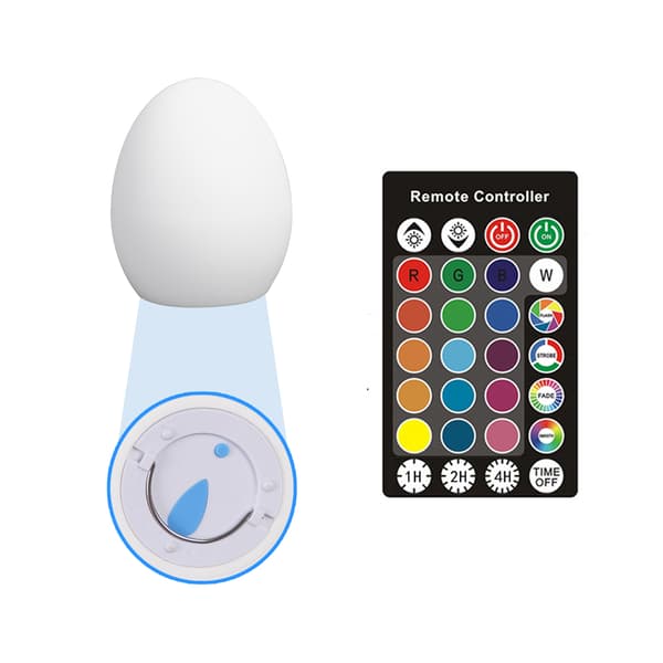LED Egglampe Robust Vanntett Enkel å Bruke Fjernkontroll LED-lys for Hjemmefest