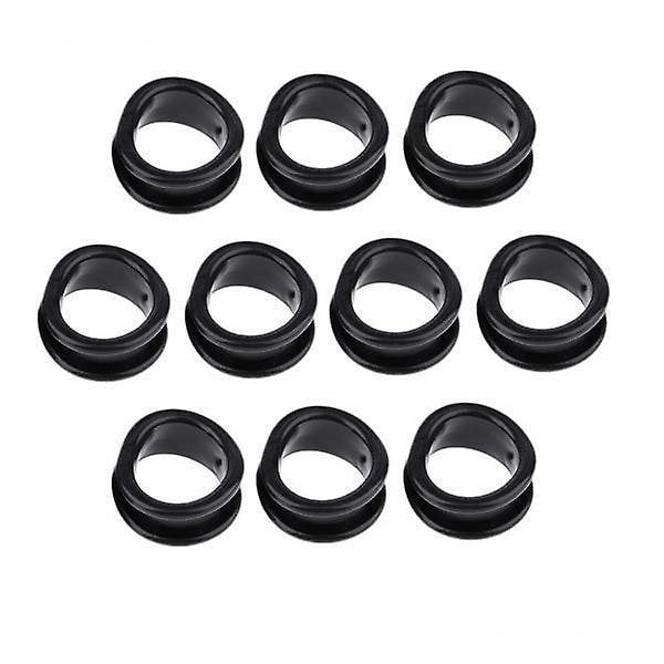 3 x 10 Stycken Mjuka Gummi Saxar Fingerringar Grepp för Salong Frisör Svart