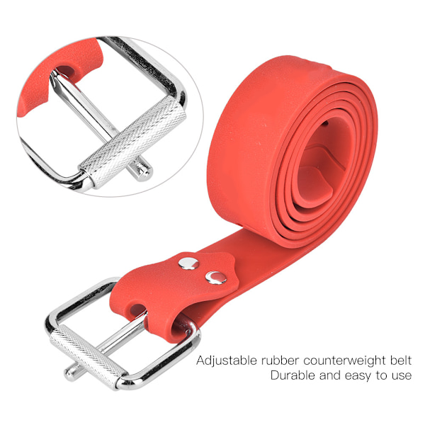 1,5 meter gummibånd for dykking, justerbart belte for snorkling, bærbart lastbelte