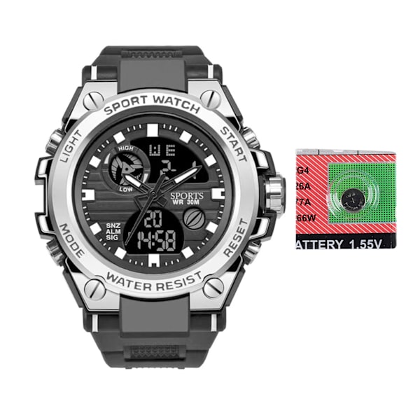 LED- watch, watch valaiseva iskunkestävä multi teini-ikäisille ulkona