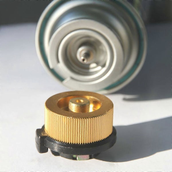 Gas Saver Plus Gasbrännare Adapter, Platt Tankomvandlare för Camping, Anpassningsbar Aluminiumlegering, Inget Tändningsset Ingår Set2