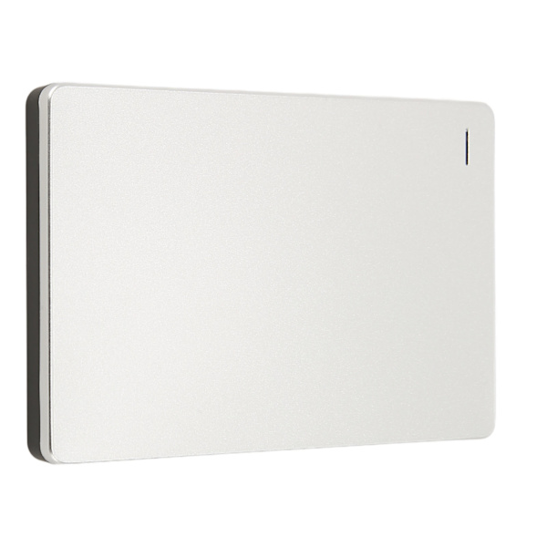 Ekstern harddisk 2,5 tommer USB 3.0 5 Gbps aluminiumlegering plug and play ultra tynd mobil harddisk til pc tv telefon sølvfarve 250 TB