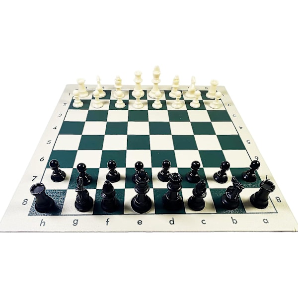 Portabelt schackset för vuxna - Rullbart reseschackset för barn (42x42cm)