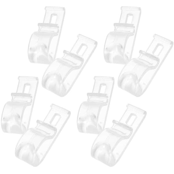 8 Pieces Roller Blind Safety Clips Bead Chains Roller Blind Fastening Hooks Roller Clips (Screws Included)