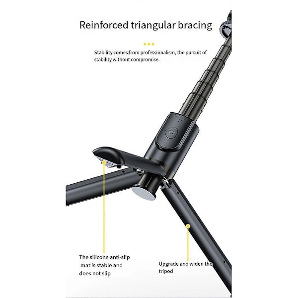 Anti-Shake Telefon Gimbal Stabilisator Bluetooth Selfie Stick Stabilisator