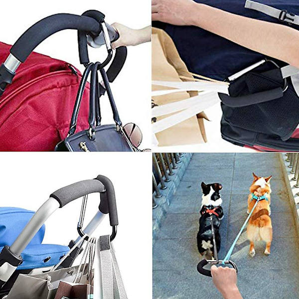 Universal för baby - stora, mångsidiga aluminiumkarbinhakar