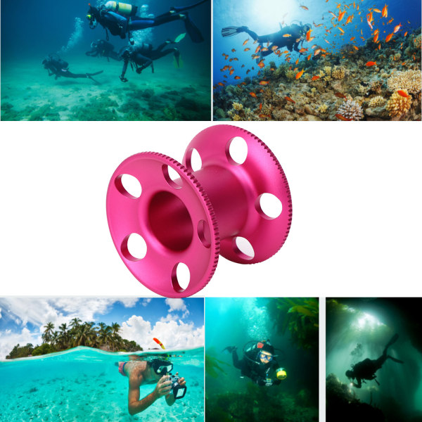 Aluminiumslegering dykning fingerspole spole Retningslinjer for fridykning Snorkling Undervandsudstyr Udstyr