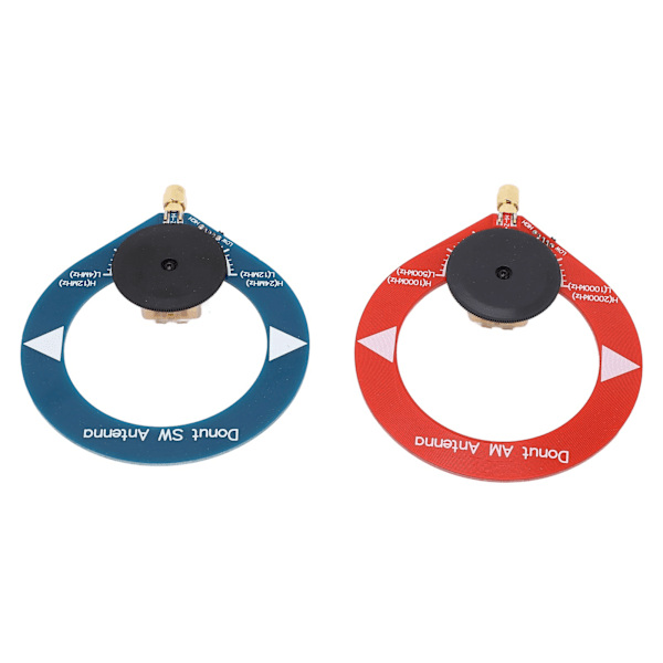 2 stk Donut AM MW SW Antenne Anti Interferens Bærbar Mini Loop Antenne for Kortbølgeradio