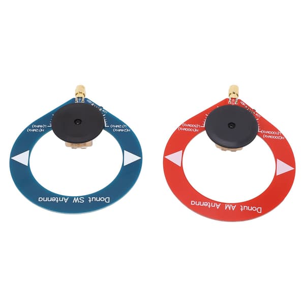 2 stk. Donut AM MW SW Antenne Anti-interferens Bærbar Mini Loop Antenne til Kortbølgeradio