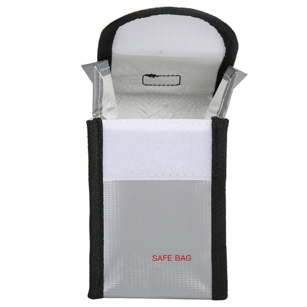 RC Drönare Säker Batteri Explosionssäker Väska Skyddsfodral Passar DJI Mavic Air 2 Drönare Silver (1 Batteri)