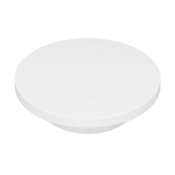 Vit automatisk 360° roterande displayplatta 3KG lastbärande elektrisk displayplatta stativ för butik diameter 20cm/8in