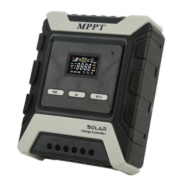MPPT solcelle-regulator, solcellepanel-regulator, LCD-farvedisplay 10A 12V-80V