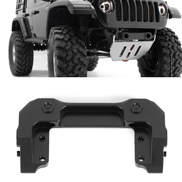 Aluminiumslegering Front Servo Monteringsstativ Passer Til Axial SCX10 III AX103007 1/10 RC Crawler Bil Svart
