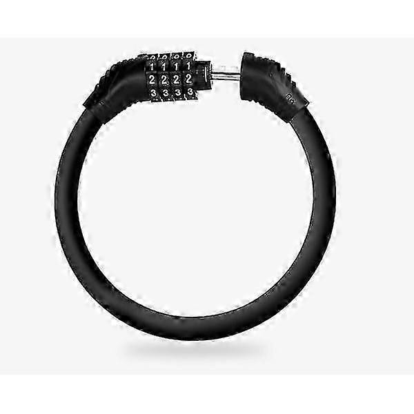 Cykellås Kabel Lås Med Kode Sort
