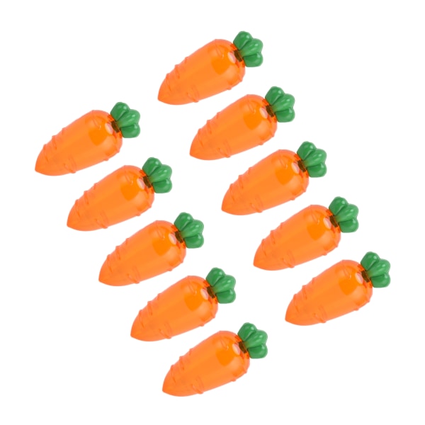10 st Morotsformad godislåda Case Behållare för bröllopsfestpresentTransparent Orange