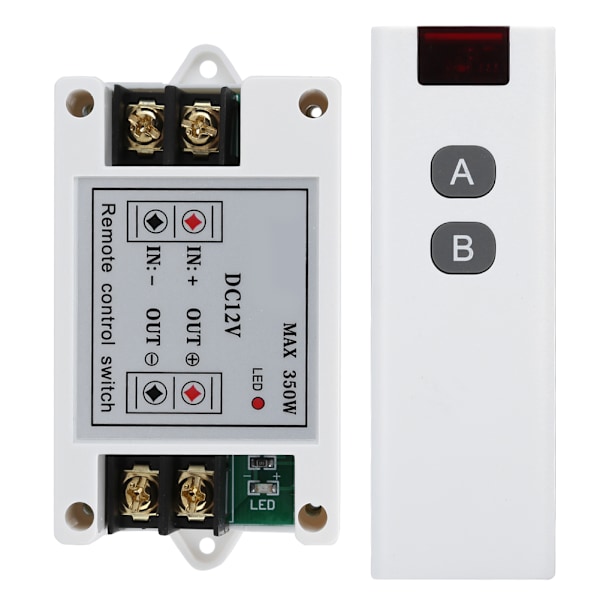 DC 12V fjernkontrollbryter trådløs sendermottaker som styrer elektromagnetisk ventilbil