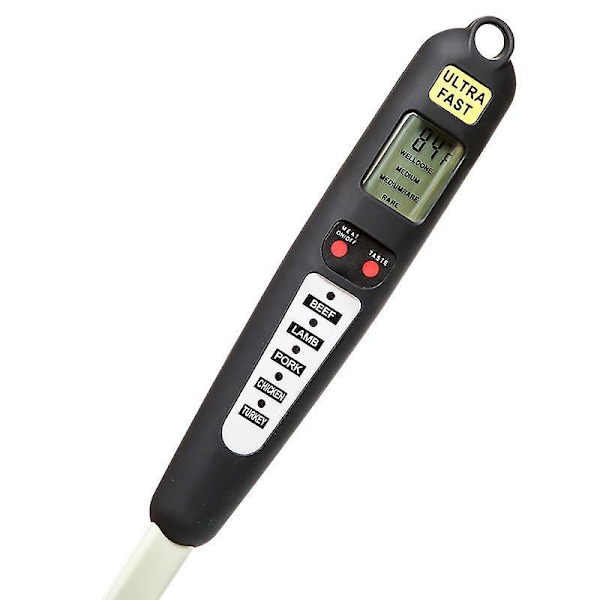 Hurtig lesing digitalt kjøtttermometer gaffel for grilling og grilling
