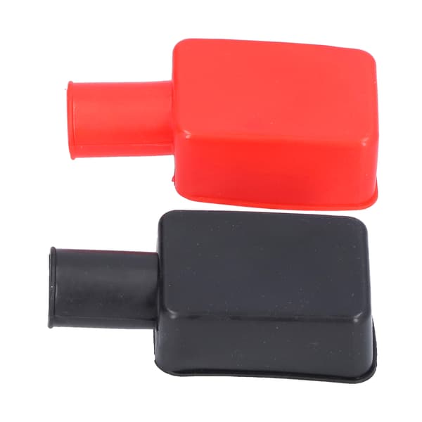 2 stk. batteripoldeksler Gummi Positive Negative Stolpe Stud Isolerende Beskyttelseshette Universal