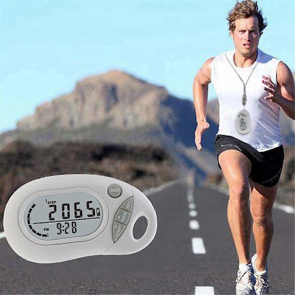 Mini 3D Stegräknare Portabel Stor Skärm Stegräknare Tracker