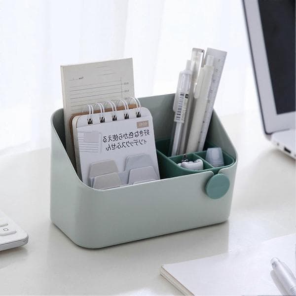 Vanity Organizer with Drawer and Removable Box for Toiletries and Cosmetics Storage Green