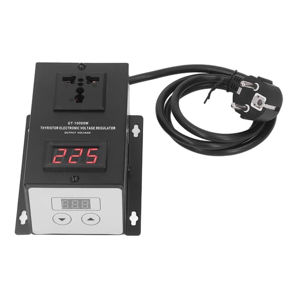 Elektronisk spenningsregulator 10000W tyristor Step Up Buck-omformer transformator EU-plugg 220V