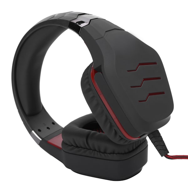 GT85 LED 3,5 mm Gaming-hodetelefon med mikrofon Datamaskin Mobiltelefon USB Kablet headset