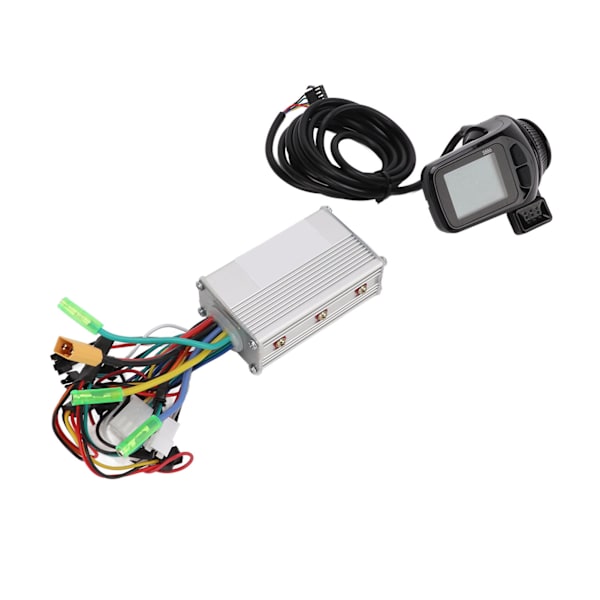 36/48/60V 350W Motor Borstlös Controller Elektrisk Cykel 3 Läge Sinusvåg Controller Kit med LCD Display Panel Växelspak