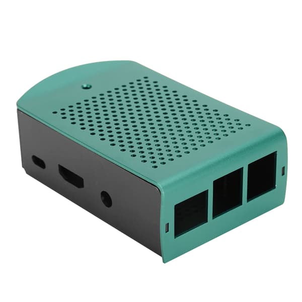 Metallmoderkortskal Aluminiumlegeringsfodral Moderkortstillbehör för Raspberry Pi Grön