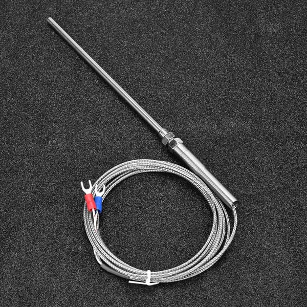 M8 Gänga Typ K Termoelement 150mm Sond Temperatursensor Kabel 0-400℃ (2 m)