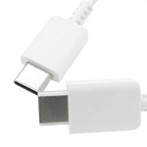 Typ C till Typ C-kabel PD Snabbladdning Flexibel typ C-datasladd för Android för Note 10-telefon 3,3 fot Vit