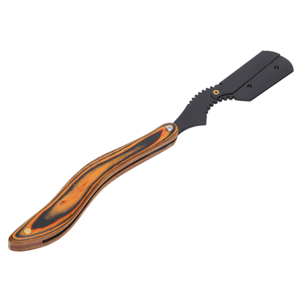 Gammaldags rakkniv för män hopfällbar manuell rakkniv med trähandtag skäggrakapparat
