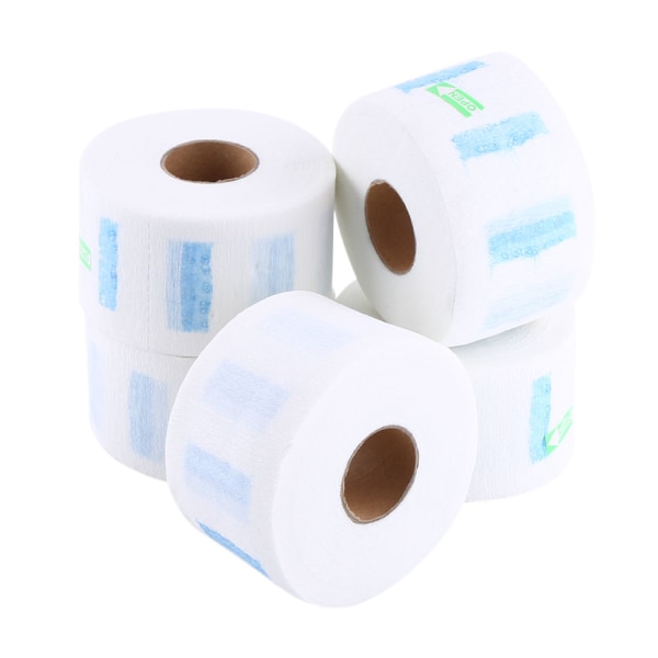 5 stk/sett Hvit engangshalsdekkende papirruller Hårklippingstilbehør Frisørverktøy