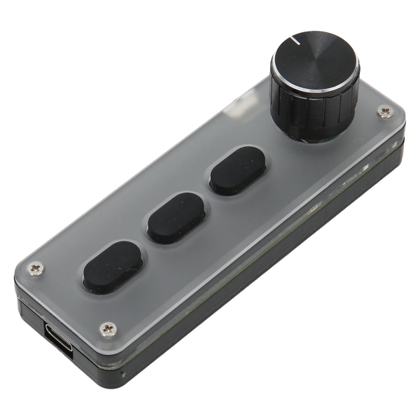 3 taster minitastatur kablet USB Bluetooth Silent Silent DIY programmerbart tastatur med knott for spillmediemusikk
