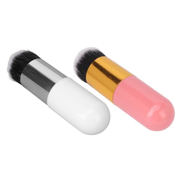2 stk Makeup Foundation Brush Komfortabel kosmetisk foundation børste til shopping på rejse