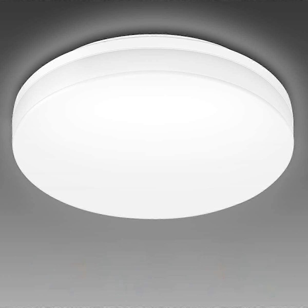 24W LED Loftlampe, IP54 Vandtæt, Dagslys Hvid 5000K, 2400Lm Lys Stærk Loftlampe